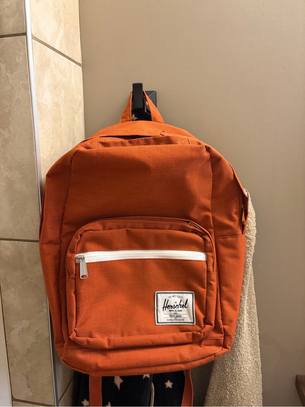 Herschel Supply Company Backpack in Rust Orange with White Trim